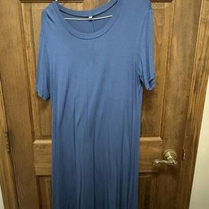 Blue basic dress